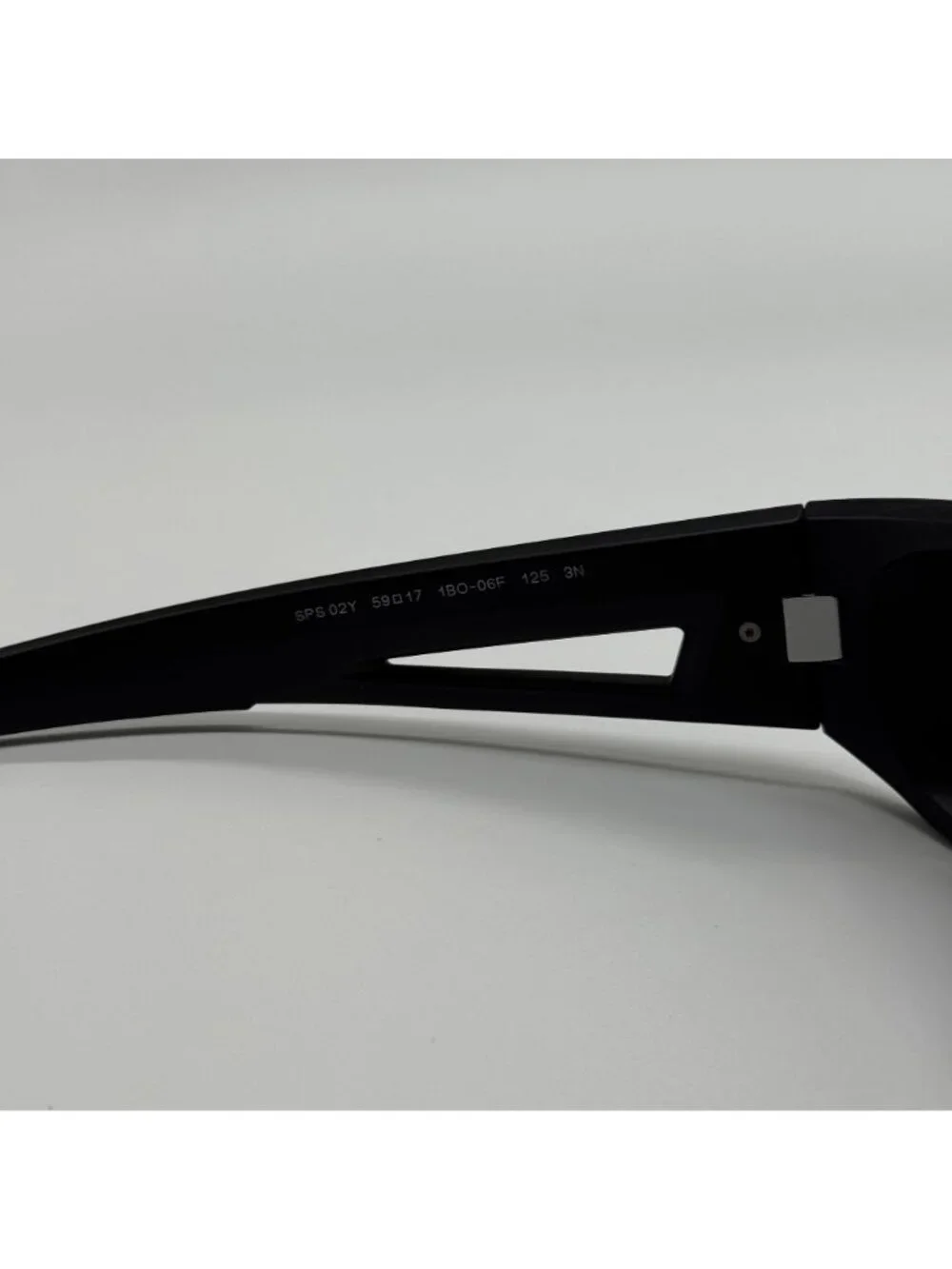 Prada Linea Rossa PS02YS 1BO06F Unisex Black Gray Sport Sunglasses Authentic NEW